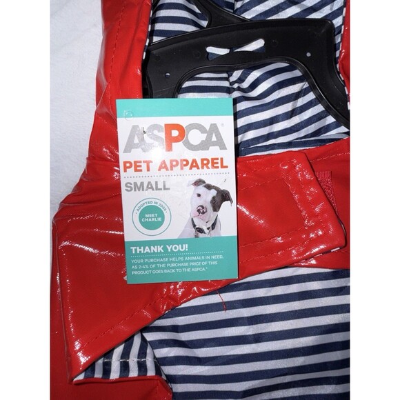 Hoodie Raincoat with Pocket Size S Red PET apparel - Picture 7 of 13